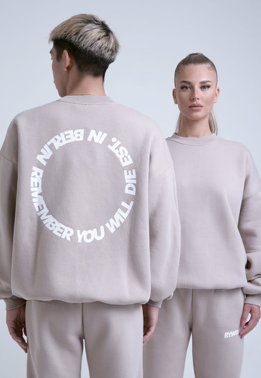 RYWD Circle Sweatshirt beige 1 unisex oversize streetwear