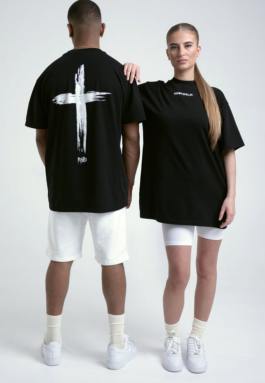 RYWD Cross T-Shirt schwarz 1 unisex oversize streetwear