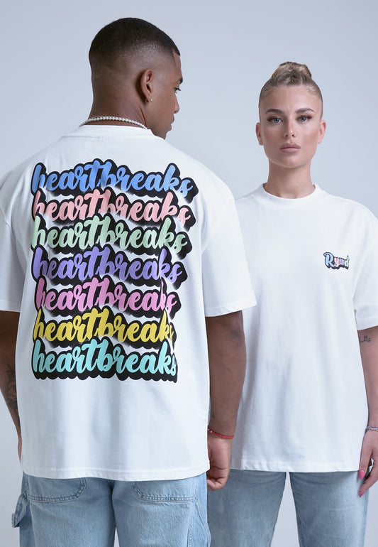 RYWD Heartbreaks T-Shirt weiss 1 unisex oversize streetwear