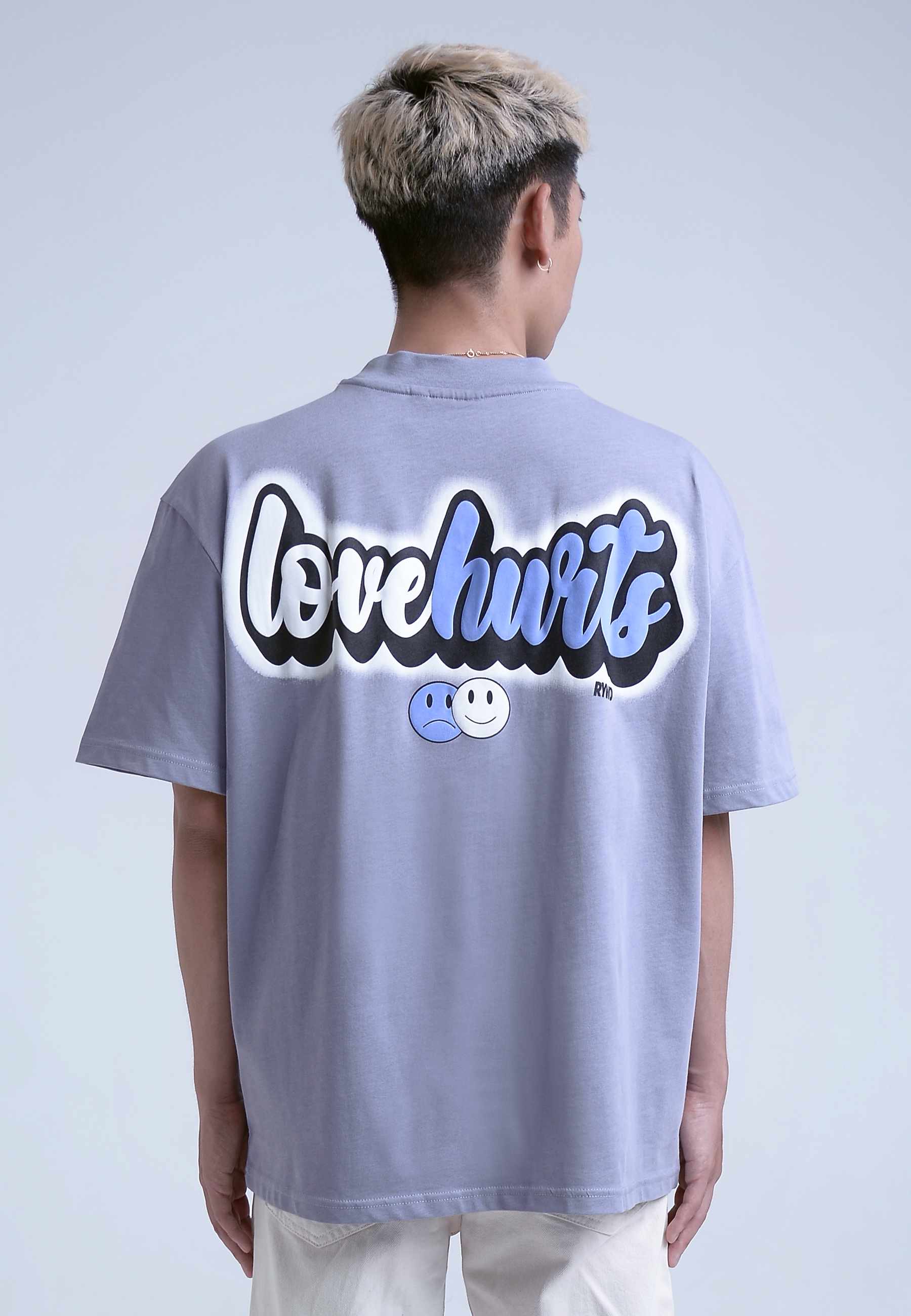 RYWD Love Hurts T-Shirt lila 3 unisex oversize streetwear