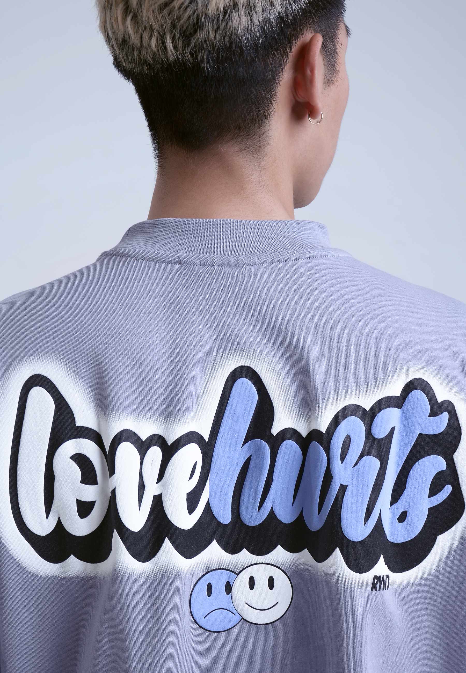 RYWD Love Hurts T-Shirt lila 5 unisex oversize streetwear