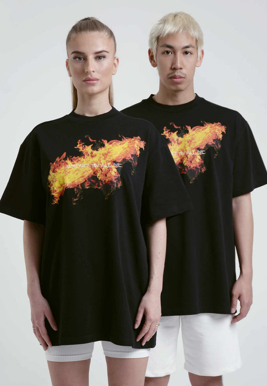 Phoenix T-Shirt schwarz 1 unisex oversize streetwear