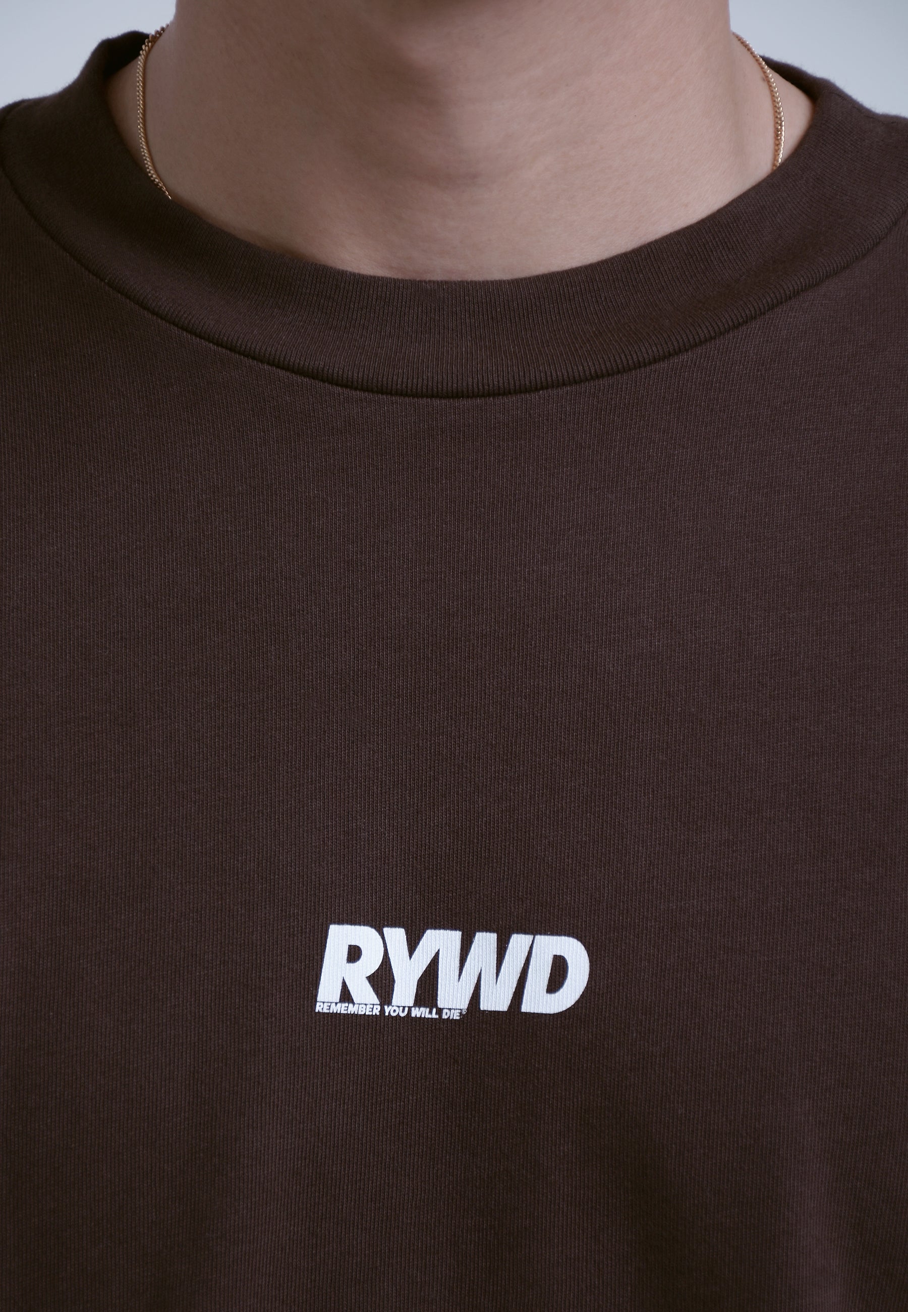 RYWD Circle T-Shirt braun 3 unisex oversize streetwear