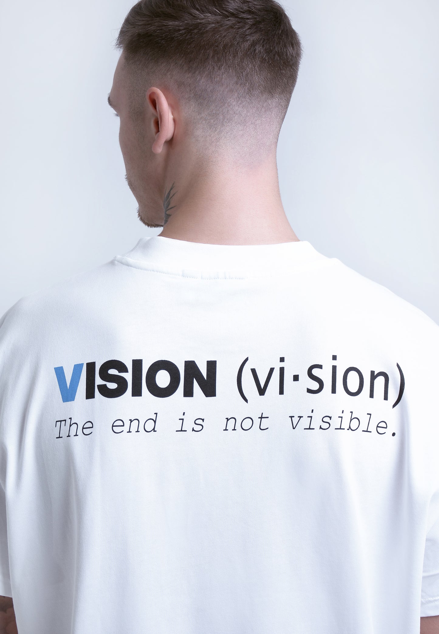 RYWD Vision T-Shirt white 3 unisex oversize streetwear