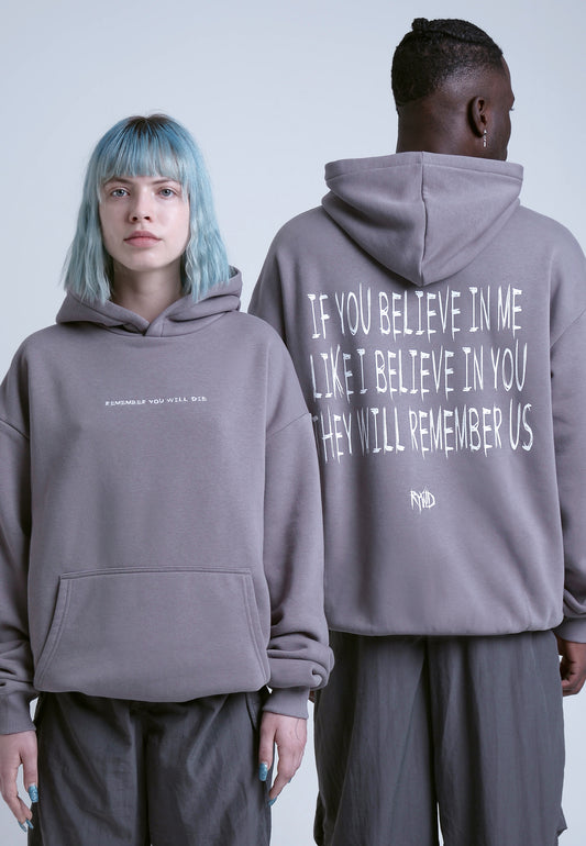 RYWD Remember Us Hoodie taupe 1 unisex oversize streetwear