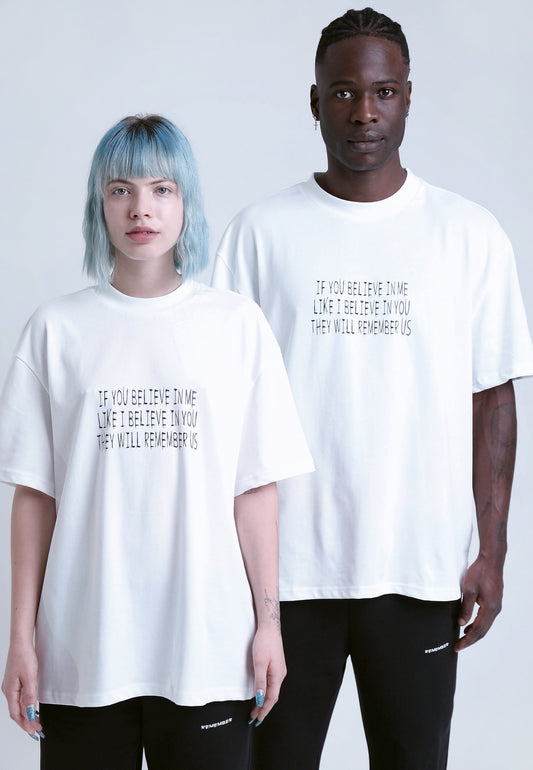 RYWD Remember Us T-Shirt weiss 1 unisex oversize streetwear