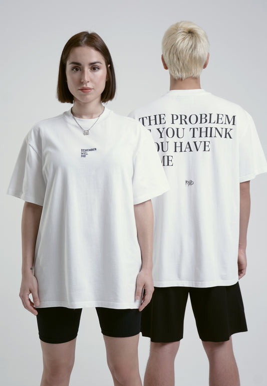 Time T-Shirt weiss 1 unisex oversize streetwear
