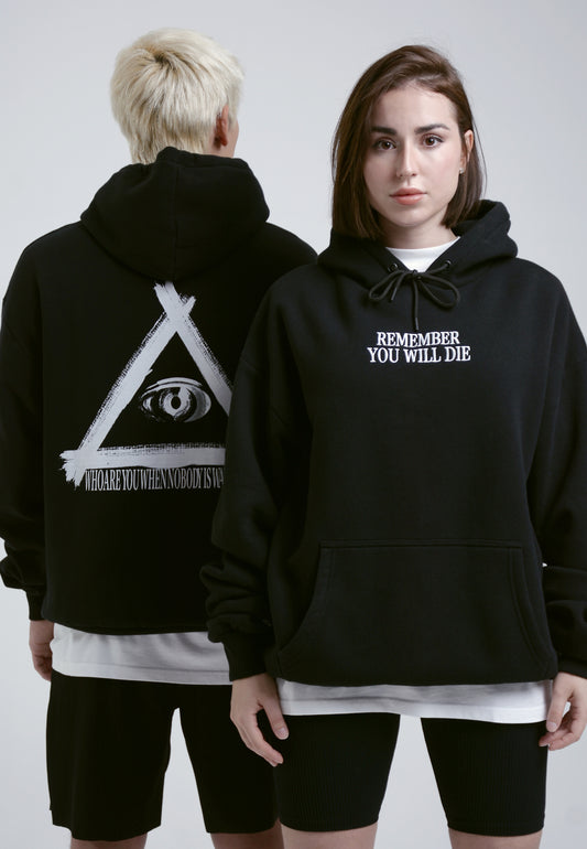 Who Are You Hoodie Sweatshirt schwarz 1 unisex oversize streetwear