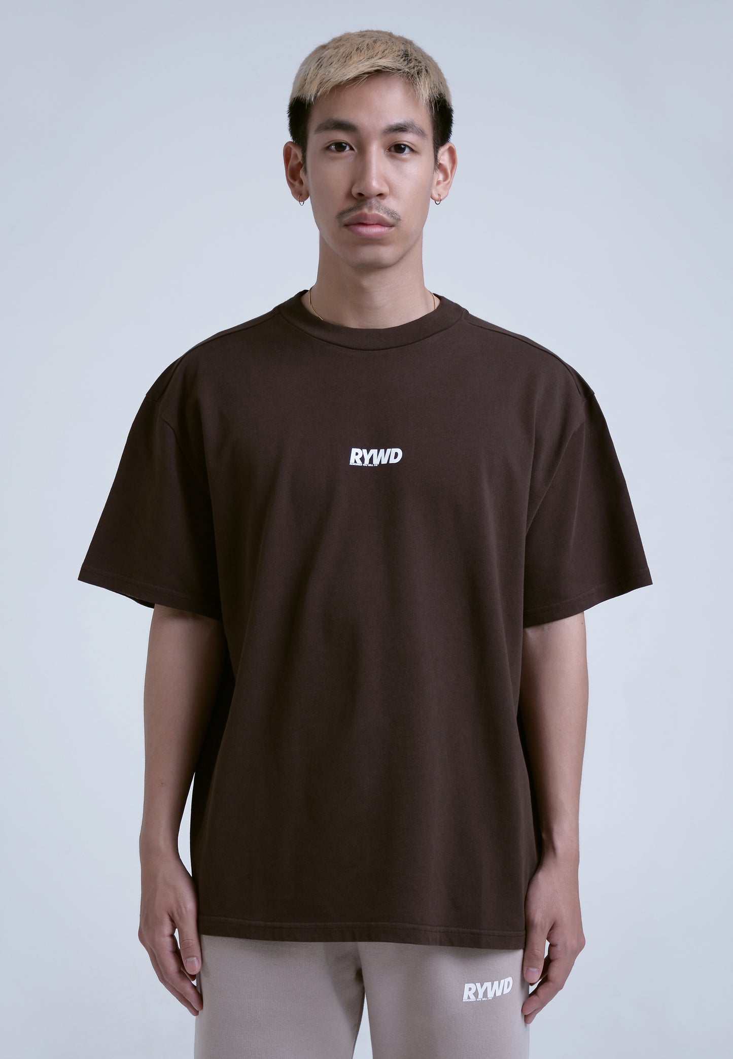 RYWD Circle T-Shirt braun 4 unisex oversize streetwear