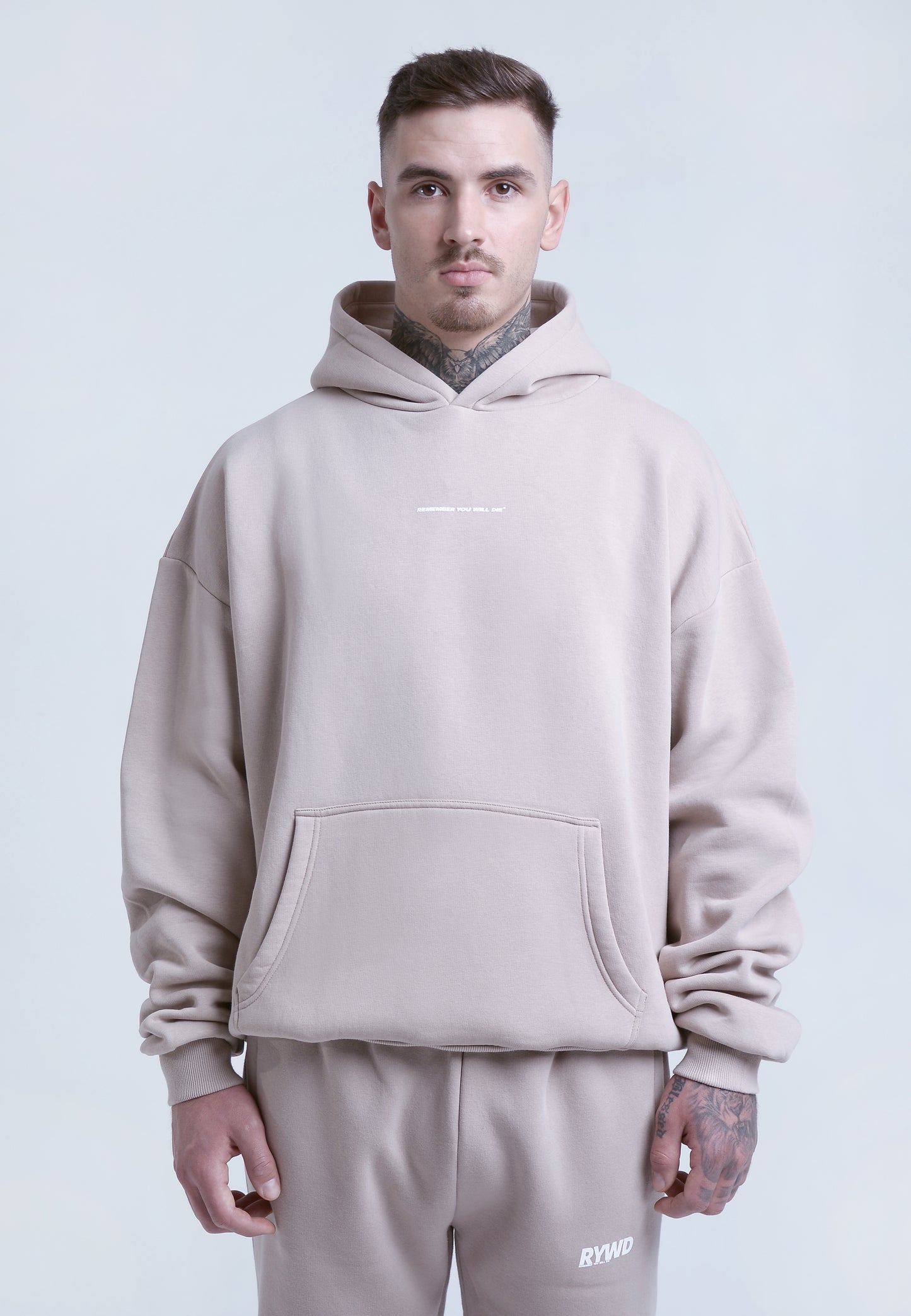 Remember Hoodie beige 3 unisex oversize streetwear