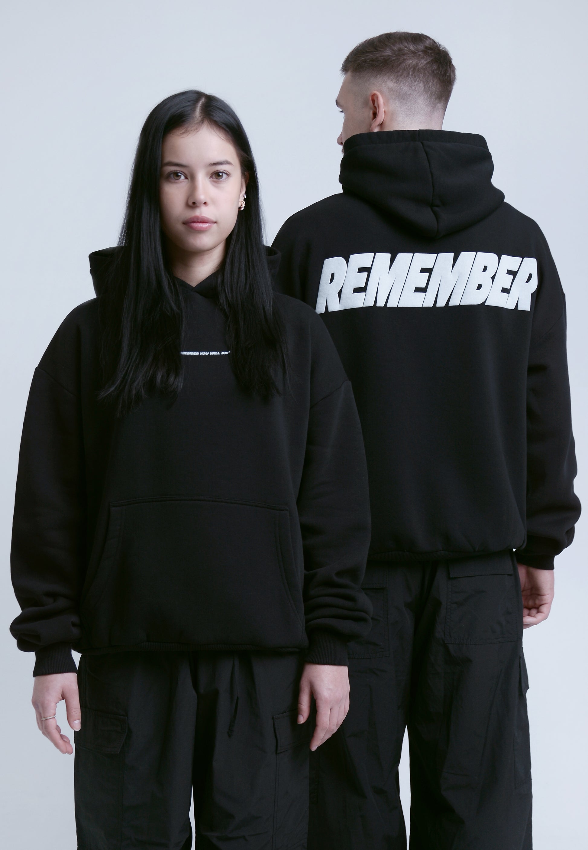 RYWD Remember Hoodie schwarz 1 unisex oversize streetwear