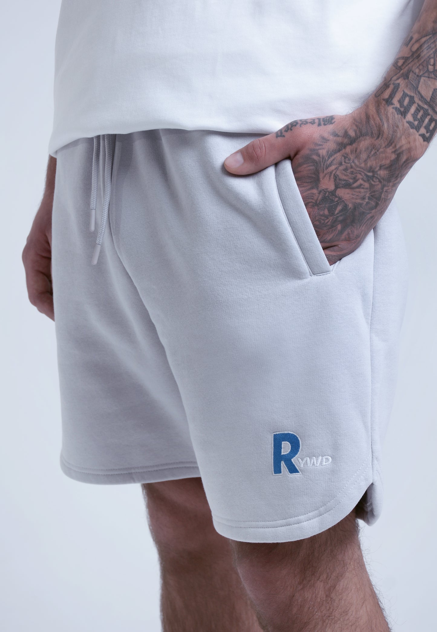 RYWD Vision Logo Shorts grey 2 unisex oversize streetwear