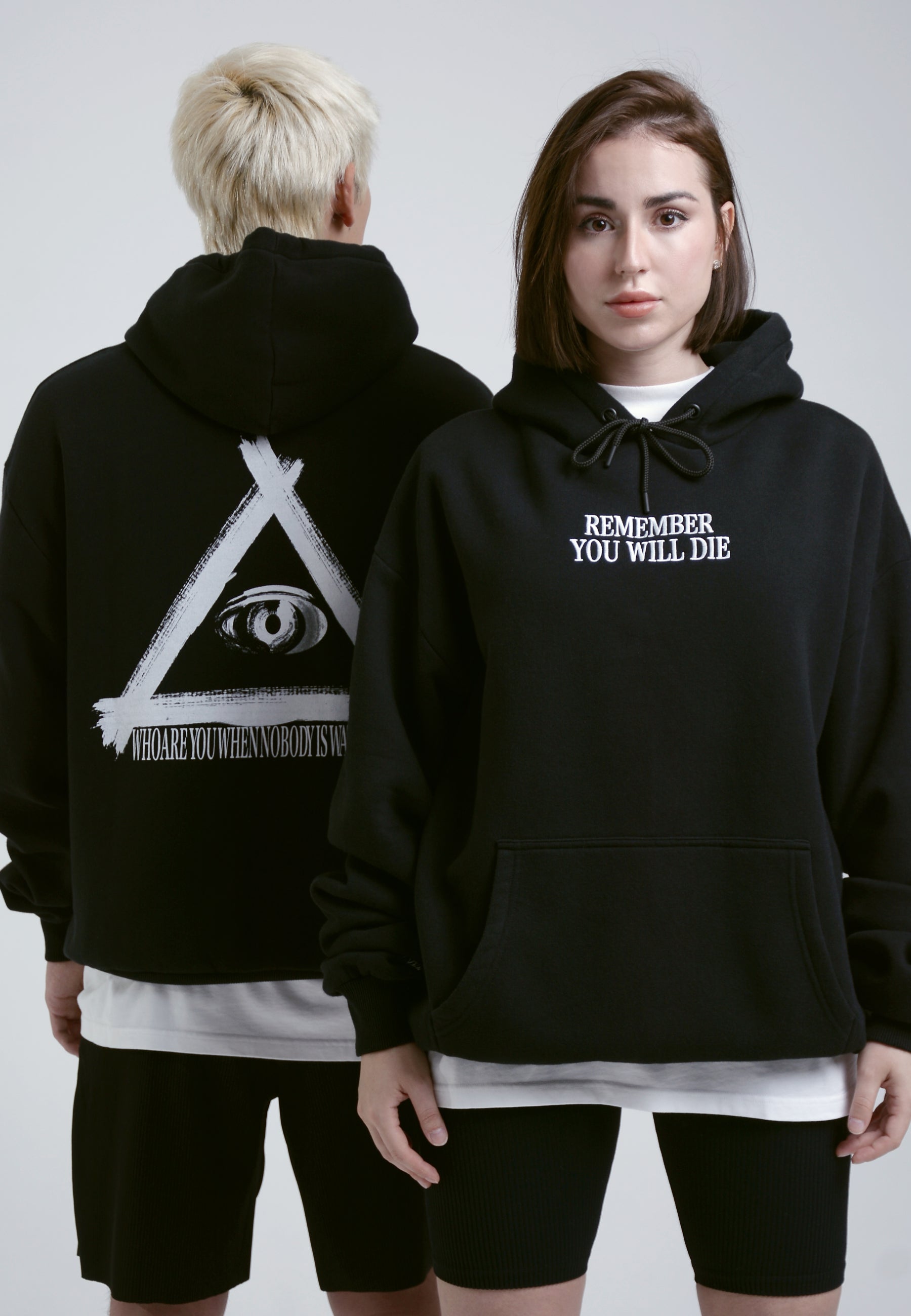 Who Are You Hoodie Sweatshirt schwarz 1 unisex oversize streetwear